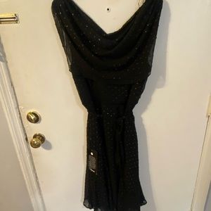 Avenue black cowl neck dress size 14/16